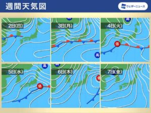ゴールデンウィークの天気に注意!晴れの日もあれば雷や強風の恐れも