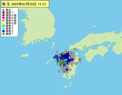 長崎南西部で震度4 午前11時17分の地震に不安の声も